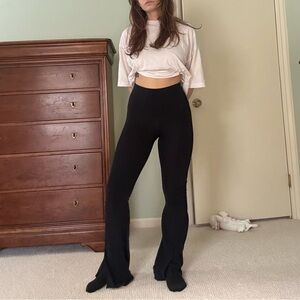 OFFLINE by Aerie Black High-Rise Flare Leggings